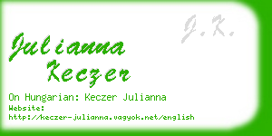 julianna keczer business card